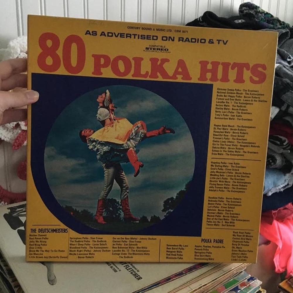 80 Polka hits vinyl record box set